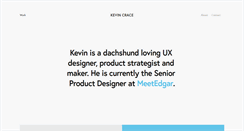 Desktop Screenshot of kevincrace.com